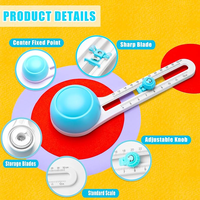 MyLifeUNIT Circle Cutter, Circular Rotary Cutter - Image 4