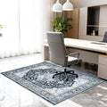 Office Chair Mat for Hardwood Tile Floor, Machine Washable Office Area Carpet by Ufeekare