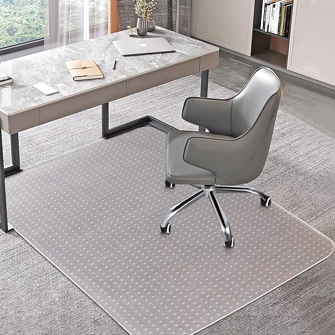 BesWin Office Chair Mat for Carpet, Thick and Sturdy Carpet Protector for Work by BesWin