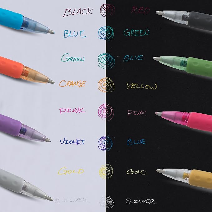 Pentel Sparkle Pop Metallic Gel Pen, 1.0mm Bold Line - Image 6