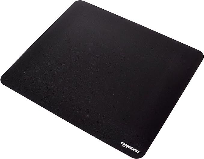 Amazon Basics Large Square Computer Mouse Pad, Cloth and Rubberized Base by AmazonBasics