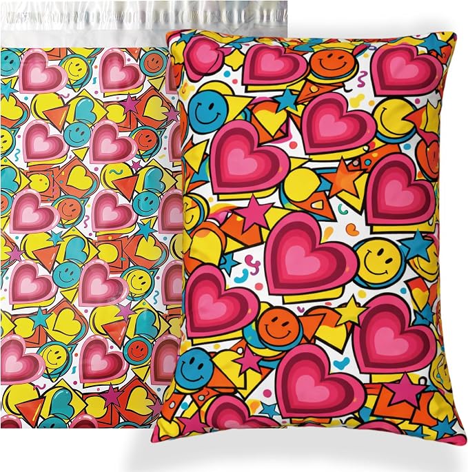 POLYSELLS 50pcs 14.5x19 Inches Poly Mailers, Cute Design Birthday Gifts by POLYSELLS