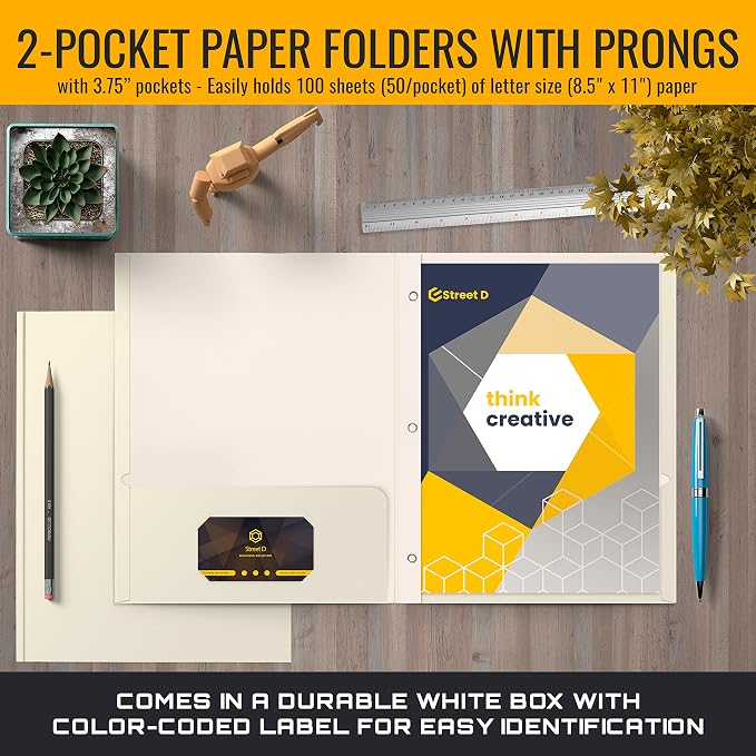 Better Office Products White Paper 2 Pocket Folders - Image 2