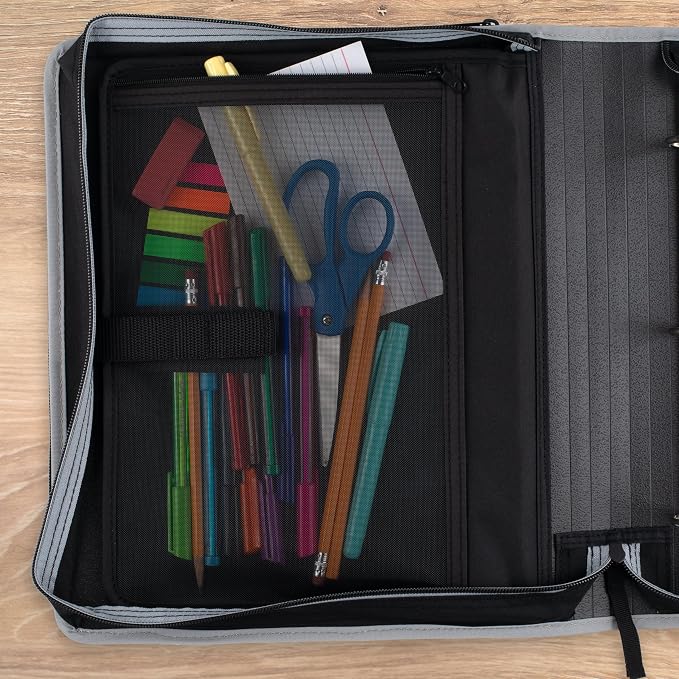 Five Star Zipper Binder 2 Inch O-Rings Case Organiser - Image 4