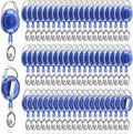 Laumoi 150 Packs Retractable ID Badge Holder Name ID Badge Reel Clips Keychain by Unknown