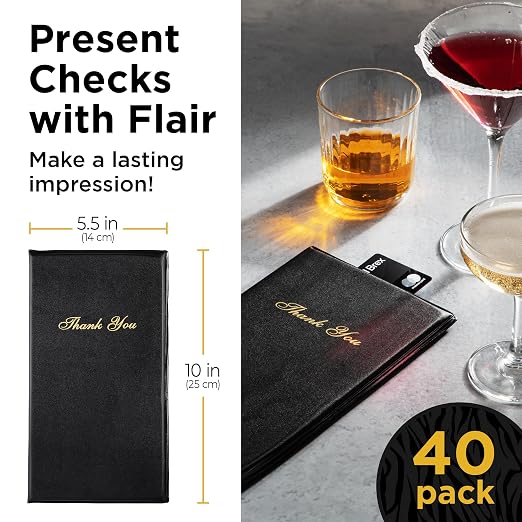 Check Presenters for Restaurants Bulk 40 Pack - Image 2