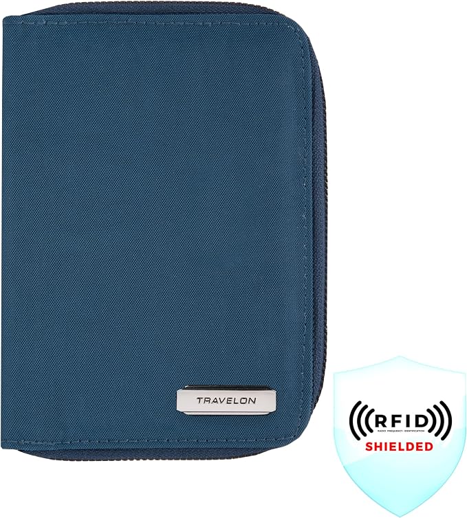 Travelon RFID Blocking Passport Zip Wallet - Image 2