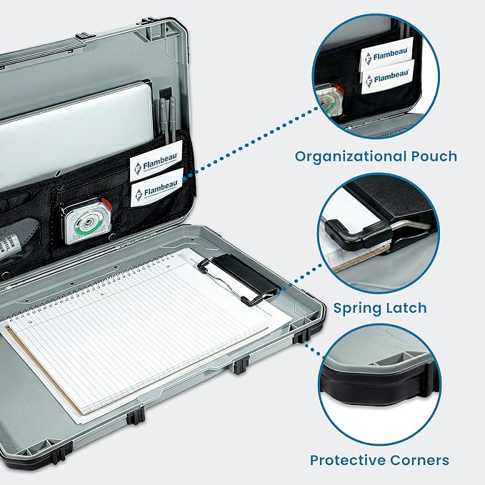 Flambeau Heavy-Duty Contractor Clipboard Document Holder, Portable Storage - Image 2