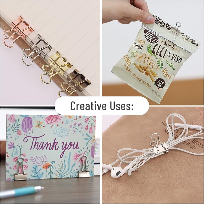 Mr. Pen- Small Binder Clips, Small Size | Silver Metal Binder Paper Clips - Image 5