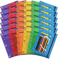 Pencil Pouch for 3 Ring Binder, Bulk 36 Pack 3-Holes Zipper Pencil Pouches in by Wearecommittedtotheresearchandproductionofhigh-qualitykidstoysschoolofficesuppliesandholidayproducts
