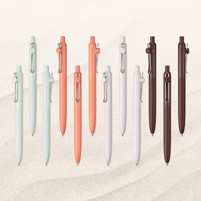 uniball Zento Liquid Gel Ink Retractable Pens, Medium Point, Boho Barrels - Image 3