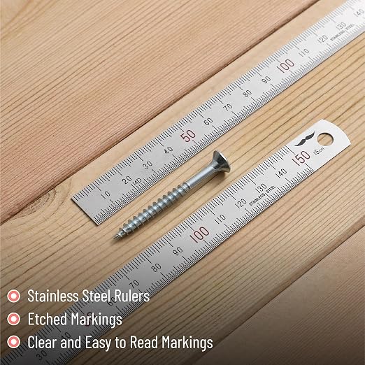Mr. Pen- Machinist Ruler, 2 Pack, Stainless Steel Imperial | Precision - Image 3