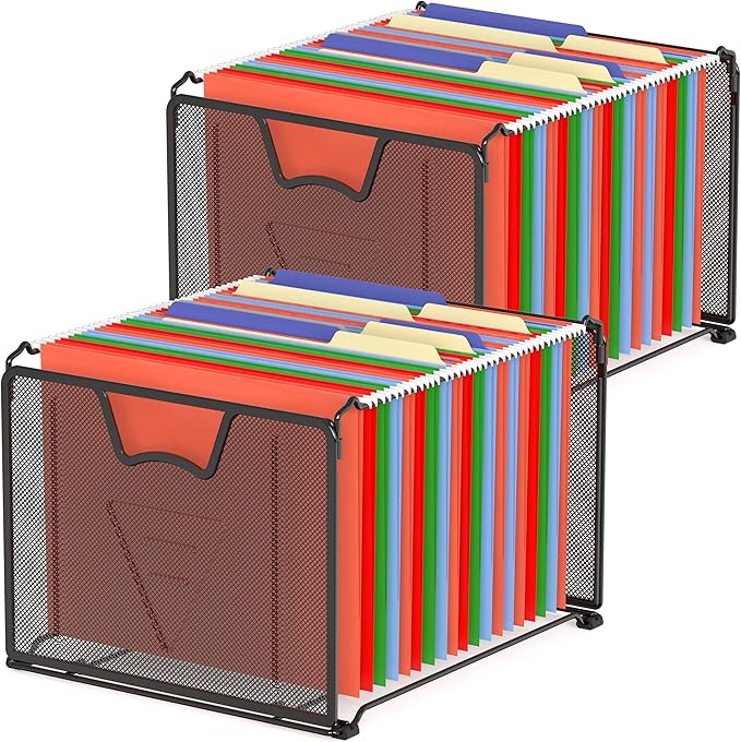 Simple Houseware Mesh Hanging File Folder Organizer 15.25" D x 12.75" W by SimpleHouseware