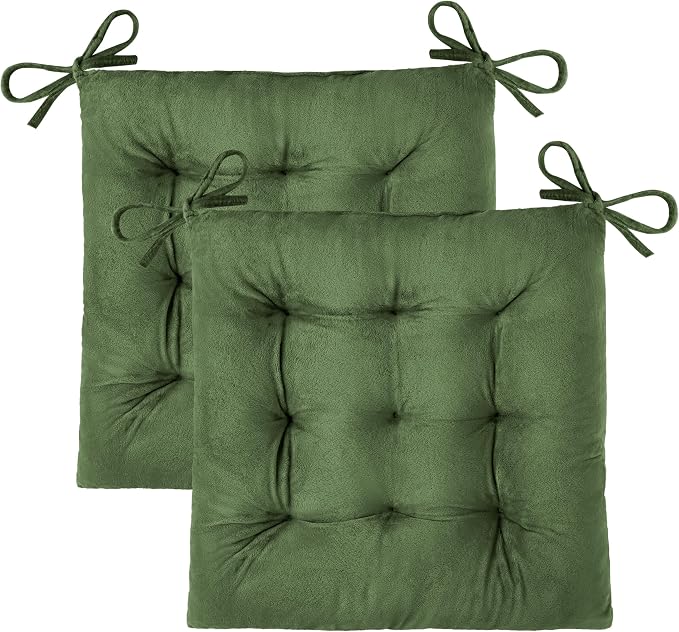 OVOV 2 Pack Chair Cushions for Dining Chairs Soft Seat Cushions for Kitchen by OVOV