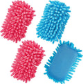 Zonon 4 Pieces Dry Erase Eraser Microfiber Shag Washable Whiteboard Eraser by Zonon