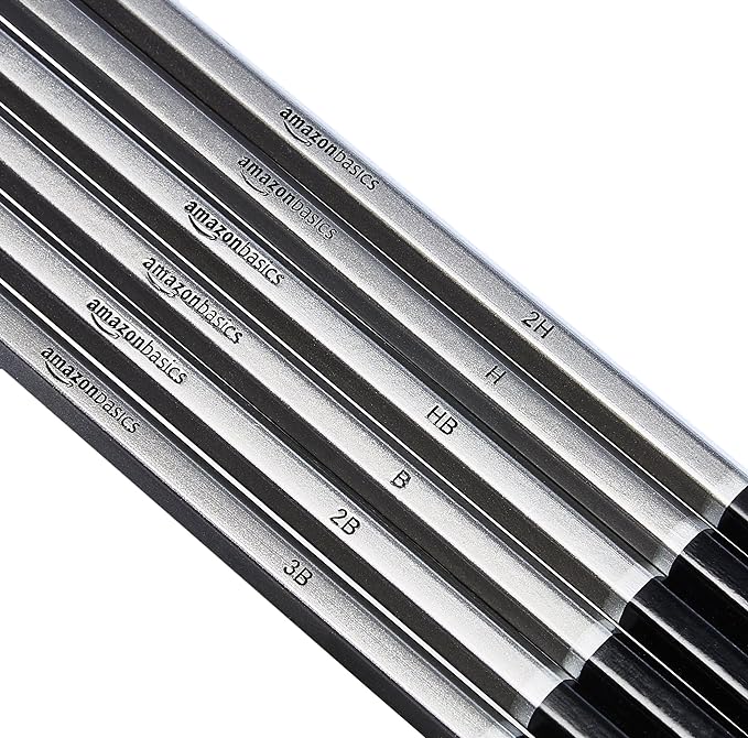 Amazon Basics Sketch and Drawing Art Supply Kit, Charcoal and Pencil Set - Image 4