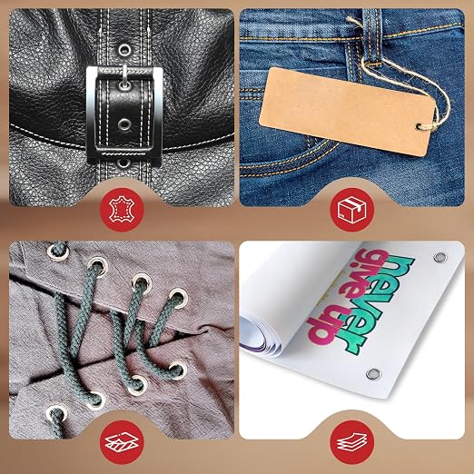 2 in 1 Leather Hole Punch, 3/16" 4.5mm Revolving Hole Puncher - Image 6
