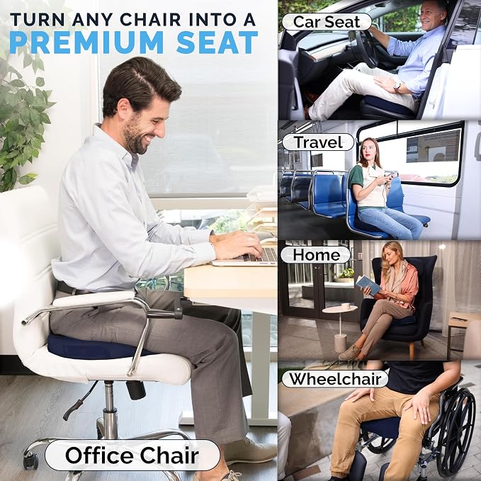 ComfiLife Gel Enhanced Seat Cushion – Office Chair Cushion – Non-Slip Gel & - Image 8