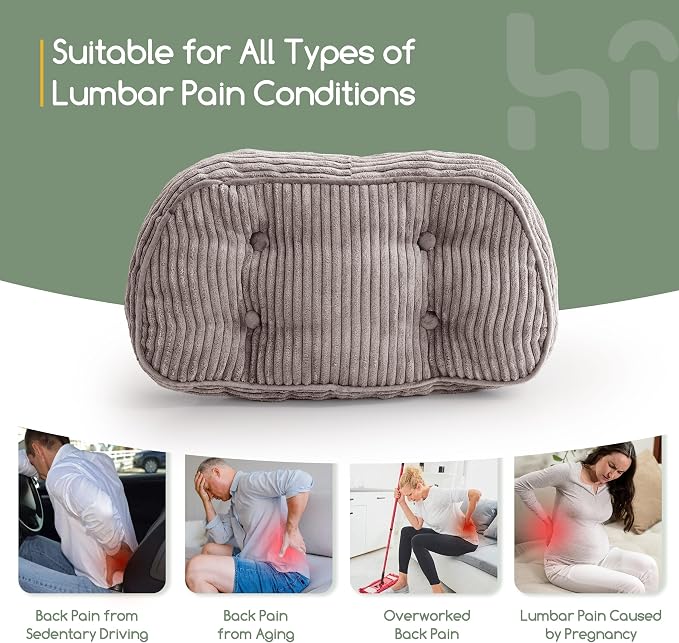 HIGOGOGO Lumbar Support Pillow for Recliner Chair/Accent Chair/Couch/Office - Image 6