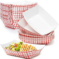 Heavy Duty, Grease Resistant 5 Lb Paper Food Trays 50 Pack. Recyclable by FoodRestaurantSupplies
