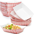 Heavy Duty, Grease Resistant 2 Lb Paper Food Trays 100 Pk. Recyclable, Coated by FoodRestaurantSupplies