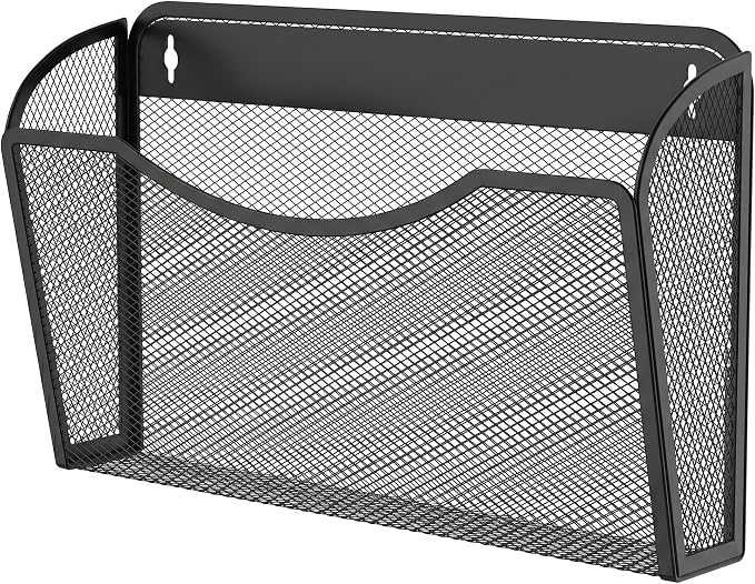 MINDEPOT Wall File Organizer, Hanging Wall Mounted File Folder Holder Mail by MINDEPOT