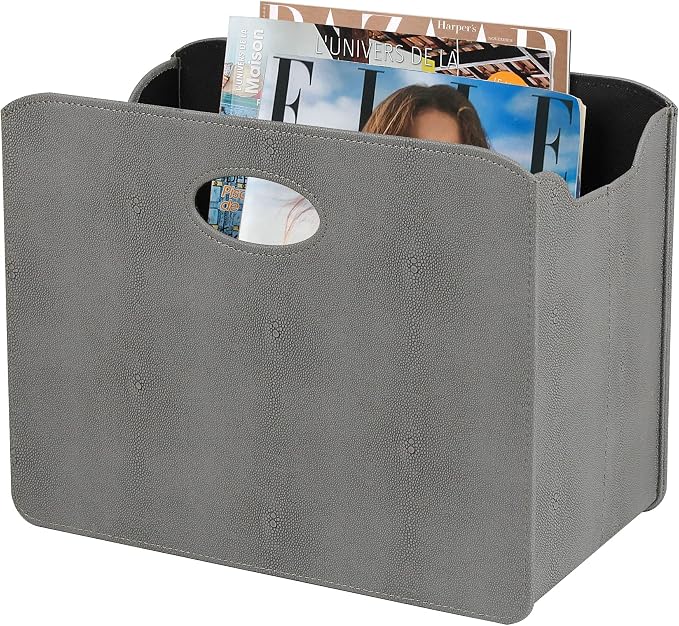 HofferRuffer Magazine Basket Holder, Foldable Magazine Rack, Document File by HofferRuffer