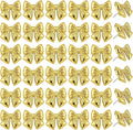 JANYUN 60Pcs Cute Gold Bow Push Pins Decorative Thumb Tacks by JANYUN