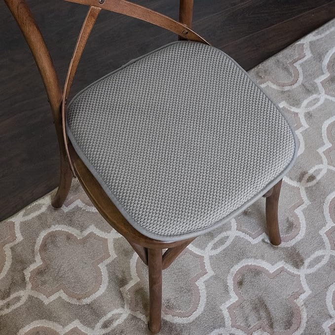 Sweet Home Collection Cushion Memory Foam Chair Pads Honeycomb Nonslip Back - Image 5