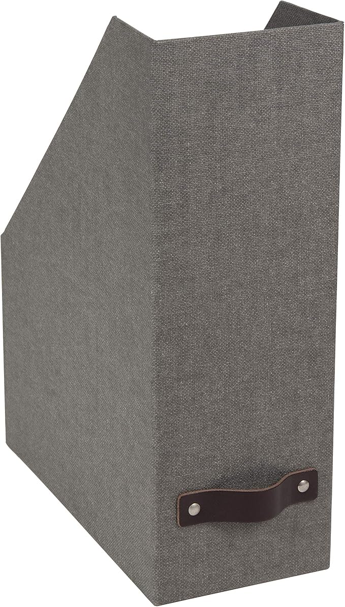 Bigso Box of Sweden Estelle Canvas Fiberboard Upright Magazine Storage Box by Bigso