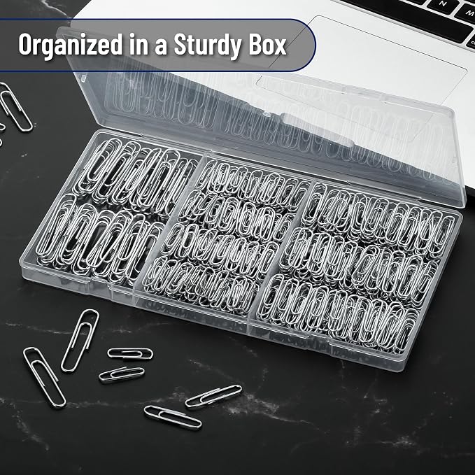 Mr. Pen- Silver Paper Clips, Large and Small - Image 4