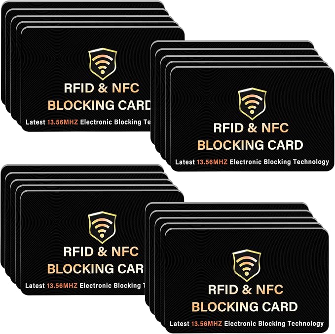 SaiTech IT 20 Pack RFID Blocking Card, One Card Protects Entire Wallet Purse by SaiTechIT