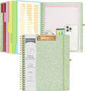 Ospelelf Green Foldable Spiral Clipboard Folio by OspelelfOfficeSupplies