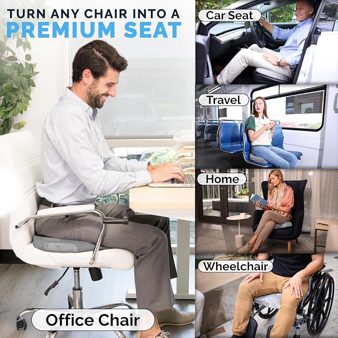 ComfiLife Gel Enhanced Seat Cushion – Office Chair Cushion – Non-Slip Gel & - Image 6