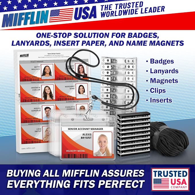 4x3 Horizontal ID Name Badge Holder - Image 5