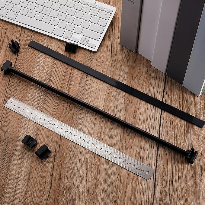 Epakh 12 Pcs PVC Adjustable File Cabinet Rails Set Include 8 Hanging File Rail - Image 6