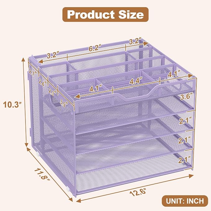 Docnest 5 Tier Letter Tray - Image 2