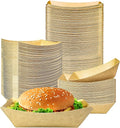 150 Pack 1 lb Food Serving Trays, Small Kraft Paper Oil-Proof Food Disposable by MotBach