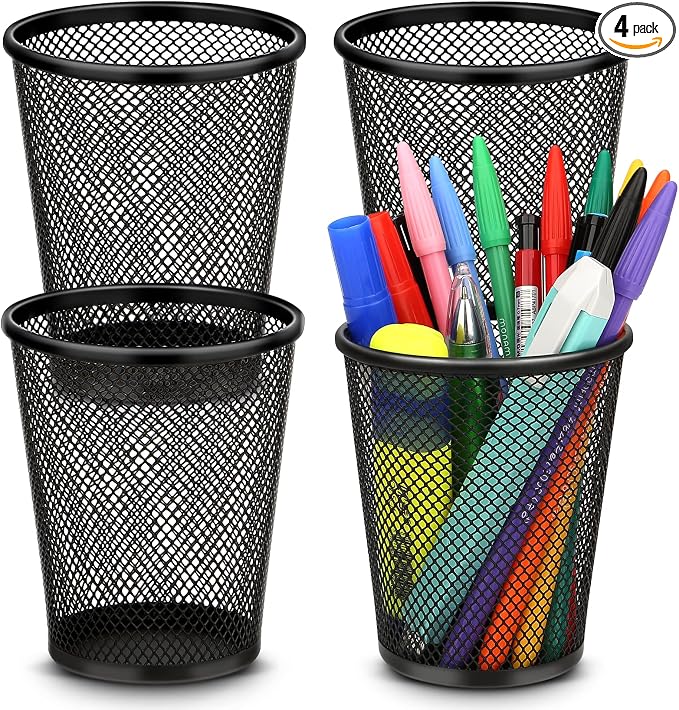Smgmg Pen Holder for Desk, Pencil Holder for Desk, 4 Pack Pencil Cup for Pen by Smgmg
