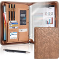 Leathario Portfolio Binder, Includes 5 Sheet Protectors and a Pen, 13 Inch by Leathario