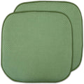 2 Pack Memory Foam Honeycomb Nonslip Back 16" x 16" Chair/Seat Cushion Pad by SweetHomeCollection