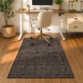 Dark Brown 3x4 Washable Office Rugs by JTJ