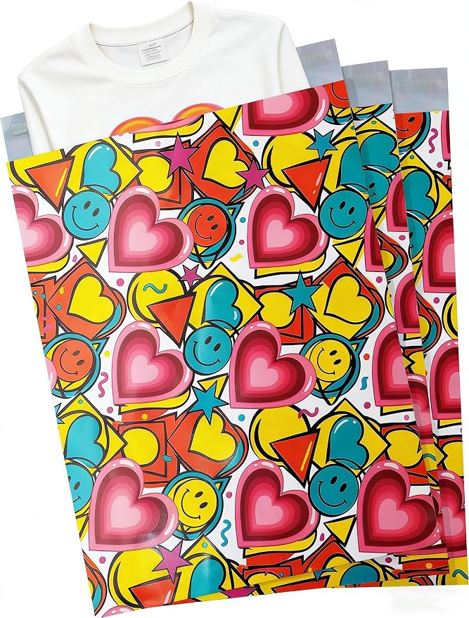 POLYSELLS 50pcs 10x13 Inches Poly Mailers, Cute Design Birthday Gifts Shipping - Image 4