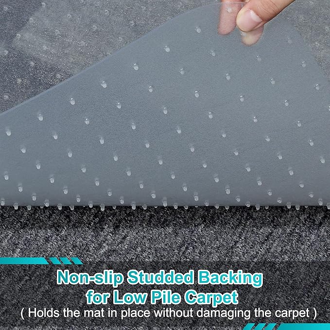 2 Pack Office Chair Mat for Carpets, Heavy Duty Under Desk Protector Carpeted - Image 3