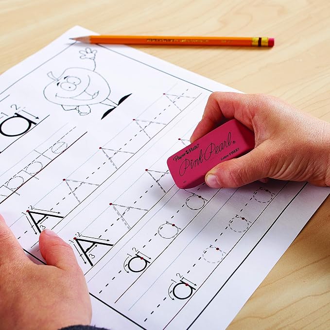 Paper Mate Pink Pearl Erasers, Teacher Supplies - Image 3