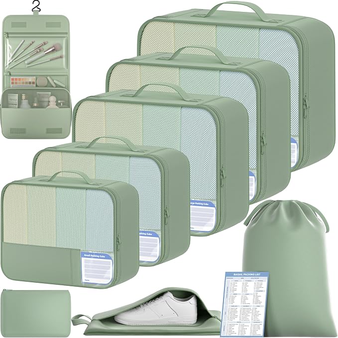 BAGAIL 9 Set Packing Cubes by BAGAIL