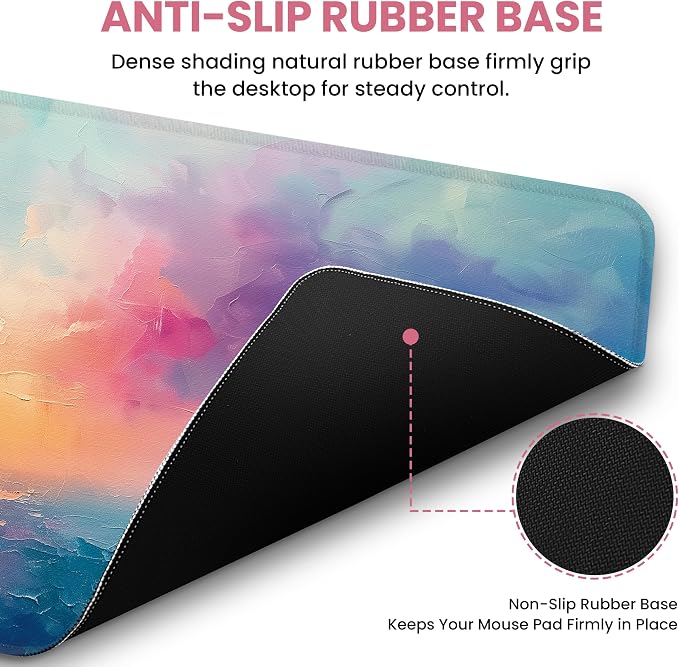 Large Mouse Pad for Desktop, Cute Desk Mat Pad Protector for Work & Gaming - Image 3