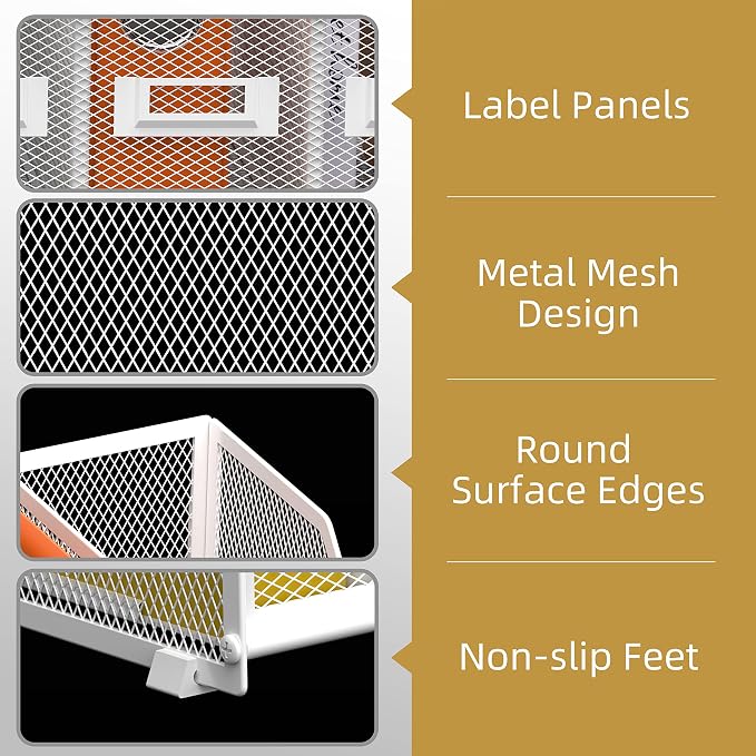 DALTACK Desk Organizers Metal Magazine File Holder - Image 3