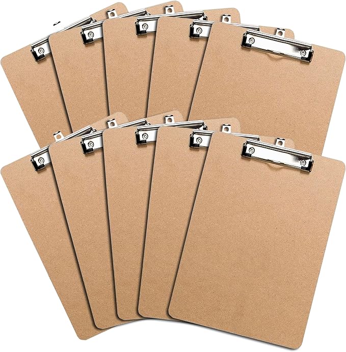 Letter Size Clipboards with Low Profile Clip by OfficeSolutionsDirect