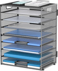 DALTACK 9-Tier Paper Organizer for Desk, Mesh Letter Tray Desk Organizer by DALTACK